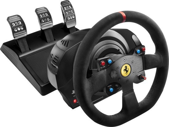 הגה מרוצים Thrustmaster Ferrari T300 Alcantara למחשב ו-PS4/PS5