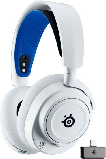 אוזניות גיימינג אלחוטיות SteelSeries Arctis Nova 7P – צבע לבן