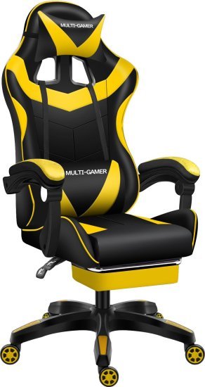 כיסא מולטי גיימר – צהוב