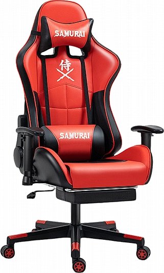 כיסא גיימינג סמוראי עם הדום – Multi Garden אדום