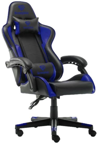 כיסא גיימינג Scorpius Life - צבע כחול