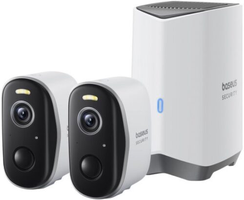 ערכת שתי מצלמות אבטחה חיצוניות אלחוטיות 2K