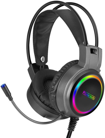 אוזניות גיימינג Power-Tech HS-35 – צבע שחור