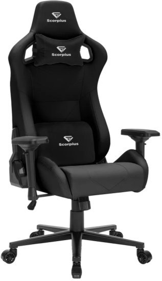 כיסא גיימינג Scorpius Deluxe Pro – שחור