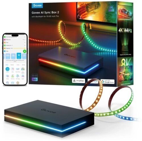 קופסה חכמה Govee AI Gaming Sync Box – למסכים 55–65''