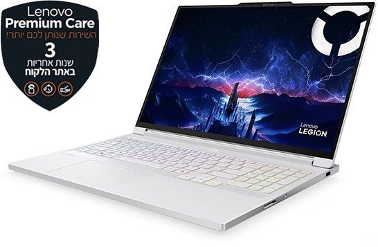 מחשב נייד Lenovo Legion 7-16IAX10 83KY0045IV - צבע Glacier White