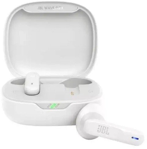 אוזניות TWS דגם Wave Flex מבית JBL – צבע לבן