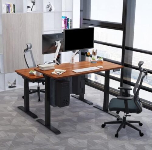 404907_b_1.jpg שולחן ישיבה עמידה חשמלי מתכוונן דגם Stand35 מבית Casiii צבע שחור