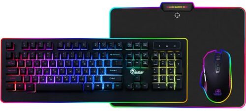 ערכת גיימינג מקלדת חוטית RGB, עכבר ומשטח לעכבר Dragon GPDRA-PCK-RGB