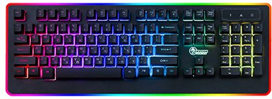 מקלדת גיימינג חוטית Dragon RGB GPDRA-RGB7 - צבע שחור