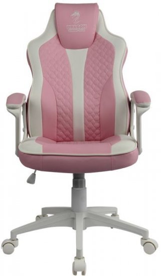 כיסא לגיימרים Dragon Sniper - צבע לבן / ורוד