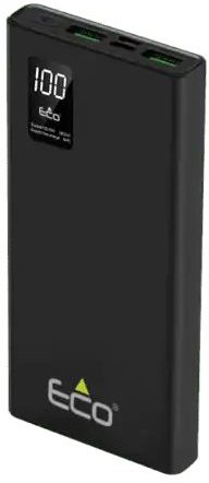 סוללה ניידת Eco Portable Ultra Fast 10000mAh Eco-600 - צבע שחור
