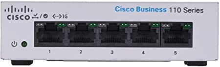 מתג לא מנוהל Cisco 5-Port Gigabit Desktop CBS110-5T-D-EU 10/100 / 1000Mbps