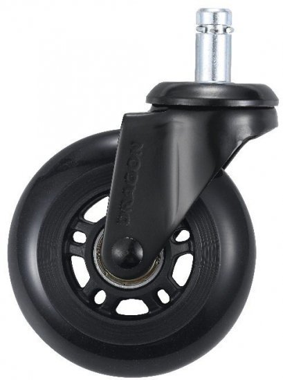 סט 5 גלגלי סיליקון אוניברסליים לכיסאות Dragon - צבע שחור