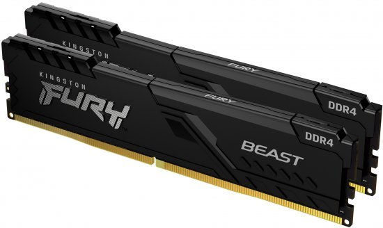 זכרון למחשב Kingston FURY BEAST 2x32GB DDR4 3200MHz CL16