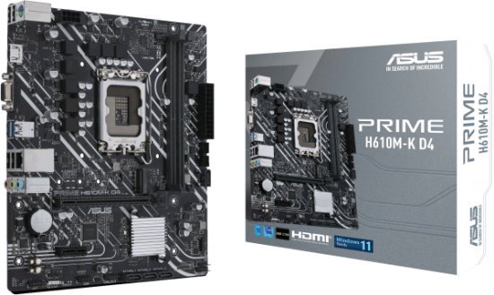 לוח אם ASUS PRIME H610M-K D4 LGA1700 Intel H610 DDR4