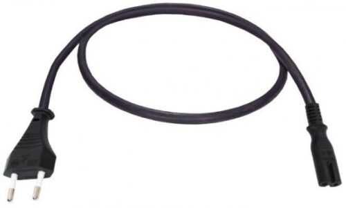 240465_b_1.jpg כבל חשמל לטייפ (שמינייה) Wise Electric EU2 / C7 אורך 3 מטר צבע שחור