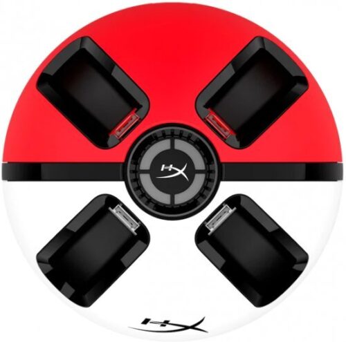 עמדת טעינה ל-4 בקרי HyperX ChargePlay Quad 2 Joy-Con - לבן / אדום