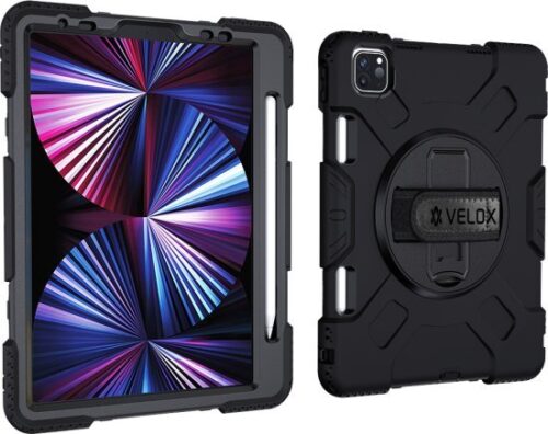 כיסוי / נרתיק קומבו מבית Velox ל- Apple iPad Pro 11 Inch 2018/2020 / 2021/2022 / iPad Air 10.9 2020/2022 / iPad Air 11 Inch M2 / M3 צבע שחור