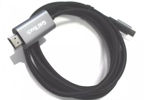 כבל מחיבור USB 3.1 Type-C לחיבור HDMI זכר Gold Touch