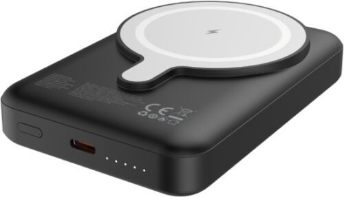 סוללת גיבוי Power-Tech MS-10 10000mAh MagSafe+USB-C - צבע שחור