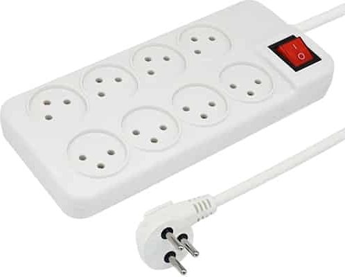 311629_b_1.jpg רב שקע 8 יציאות + מפסק מואר + כבל 0.8 מטר מבית Gold Line