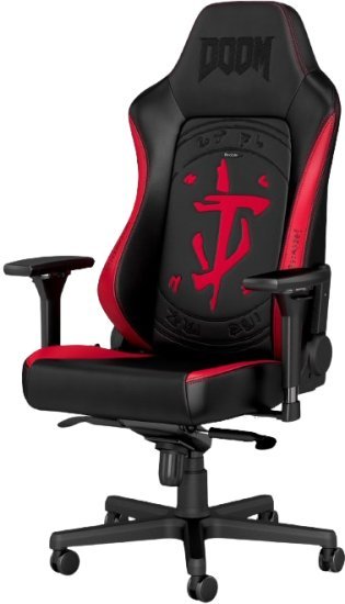 312688_b_1.jpg כיסא גיימינג סדרת Hero דגם DOOM מבית Noblechairs - מהדורה מיוחדת - צבע שחור / אדום