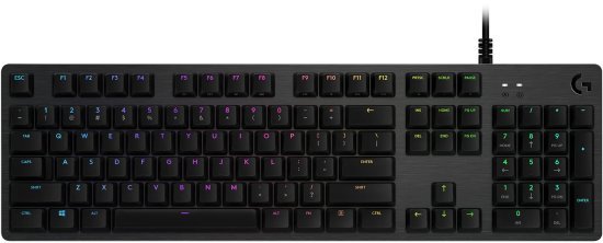 מקלדת לגיימרים מכאנית Logitech G512 RGB Carbon - מתג GX Brown Tactile
