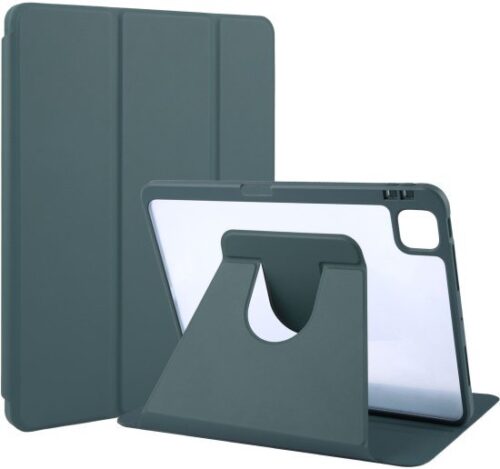 כיסוי מעמד Premium 360 TPU ל- Apple iPad 10.9 Inch 2022 / iPad 11 Inch (A16) 2025 - צבע ירוק / שקוף