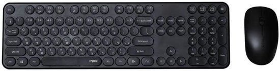 סט מקלדת ועכבר אלחוטיים Rapoo X260SB E.H - צבע שחור - שפה עברית / אנגלית