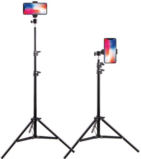 325041_b_1.jpg מעמד מתקפל לטבעת סלפי גובה 2.1 מטר - Power-Tech