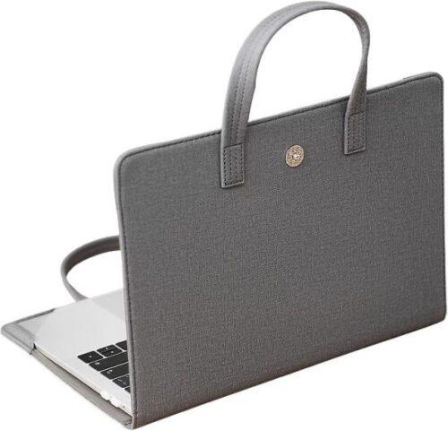 326362_b_1.jpg תיק כיסוי למחשב נייד בגודל 14 אינץ’ דגם The Nebulae Platinum מבית Camel Mountain - צבע אפור