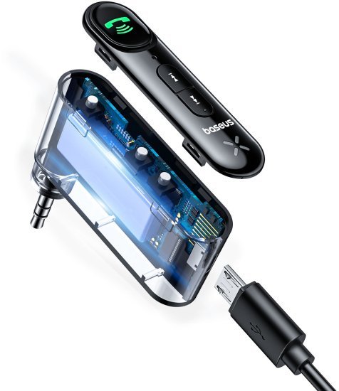 משדר אודיו מחיבור AUX ל Bluetooth דגם Baseus BSBA-02