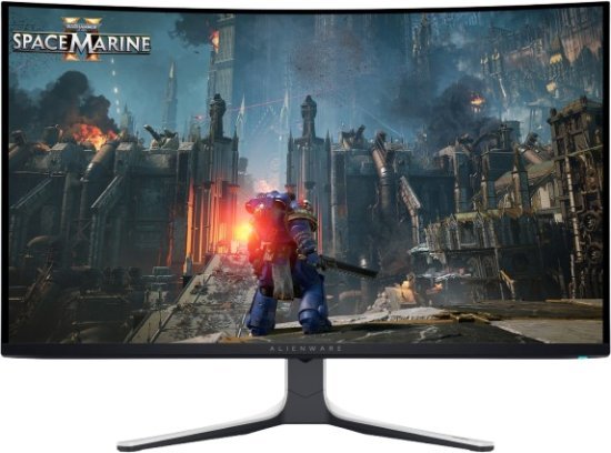 מסך מחשב גיימינג קעור Dell Alienware AW3225QF 4K QD-OLED 31.6'' 240Hz