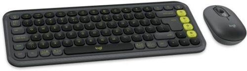 סט מקלדת ועכבר אלחוטיים Logitech POP ICON Combo - צבע Graphite