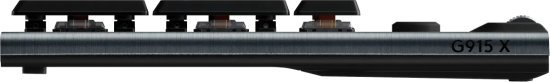 מקלדת גיימינג מכנית אלחוטית Logitech G915 X Lightspeed Low Profile - מתג Tactile - צבע שחור