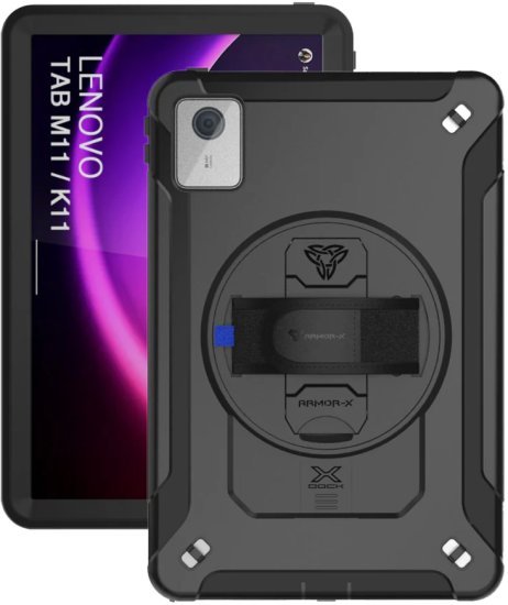 כיסוי באמפר עמיד ARMOR-X לטאבלט ל-Lenovo TAB K11 / M11 TB330 - צבע שחור