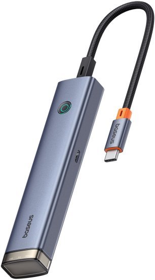 353316_b_1.jpg מפצל USB Type-C דגם UltraJoy Series 6-Port HUB מבית Baseus - צבע שחור