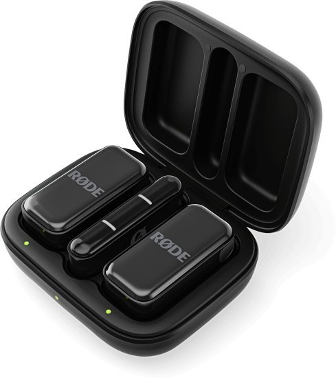 מערכת מיקרופון דש אלחוטי עם מקלט ו-2 משדרים RØDE Wireless Micro - חיבור USB-C - צבע שחור