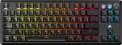 מקלדת גיימינג מכנית חוטית Corsair K70 Pro TKL - סוג מתג מגנטי Hall Effect - מקשי ABS Double-Shot - צבע שחור