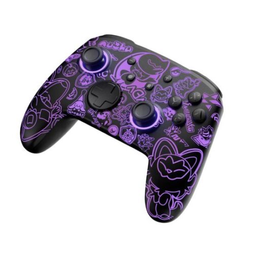 366519_b_1.jpg שלט אלחוטי ל-FUNLAB Firefly Pro Nintendo Switch - עיצוב Scarlet & Violet - צבע שחור / סגול