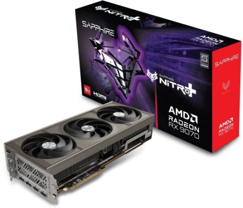 כרטיס מסך Sapphire Radeon RX 9070 NITRO+ OC 16GB GDDR6