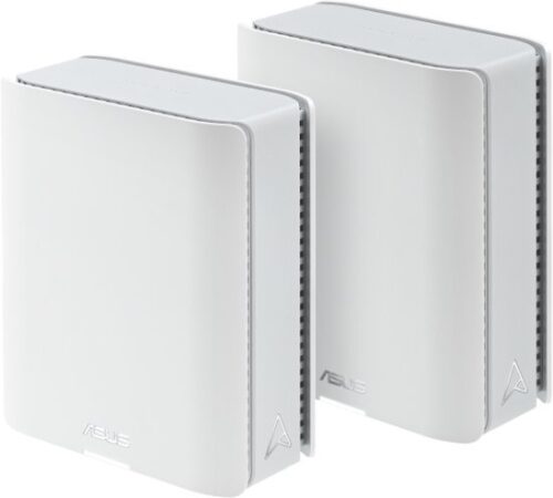 ראוטר (שתי יחידות) Asus ZenWiFi 802.11be Tri-Band Mesh Wireless WiFi 7 - צבע לבן
