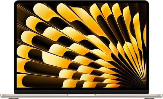 מחשב Apple MacBook Air 13 M4 Chip 10-Core CPU, 10-Core GPU, 256GB SSD Storage, 16GB Unified Memory - צבע Starlight - מקלדת עברית / אנגלית - דגם Z1CV000GY