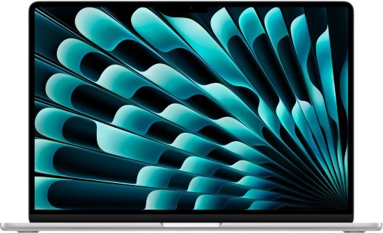 מחשב Apple MacBook Air 15 M4 Chip 10-Core CPU, 10-Core GPU, 256GB SSD Storage, 16GB Unified Memory - צבע Silver - מקלדת עברית / אנגלית - דגם MW1G3HB / A