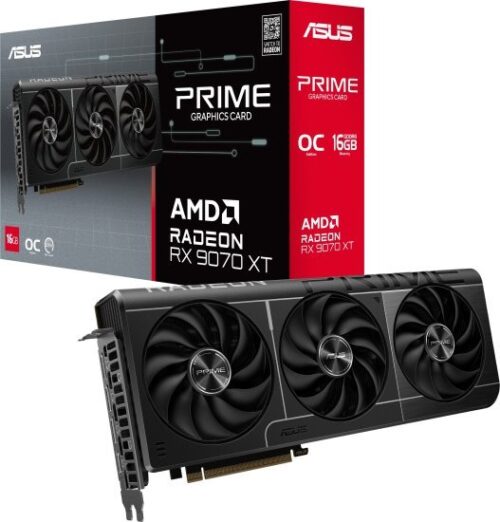 כרטיס מסך Asus Prime Radeon RX 9070 XT 16GB GDDR6 OC Edition