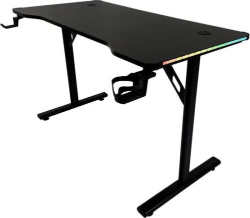 שולחן גיימינג 120 ס''מ כולל תאורת RGB דגם TOKYO מבית Multi Garden - צבע שחור