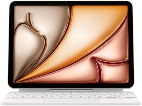 מקלדת Apple Magic Keyboard בעברית ל-iPad Air 11-inch (M3 / M2) - צבע לבן