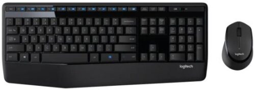 סט מקלדת ועכבר אלחוטיים Logitech MK345 - צבע שחור