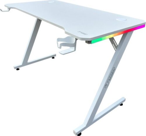 שולחן גיימינג מקצועי Dragon TZ RGB - צבע לבן